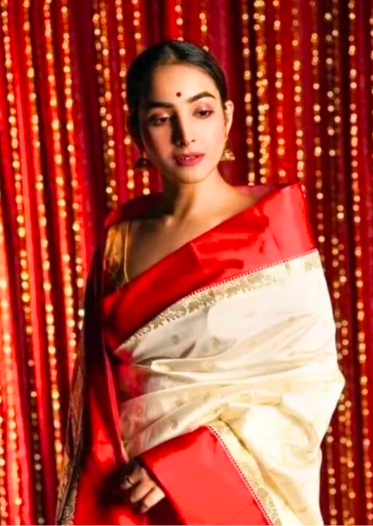 Durga Puja Collection Banarsi Silk Saree