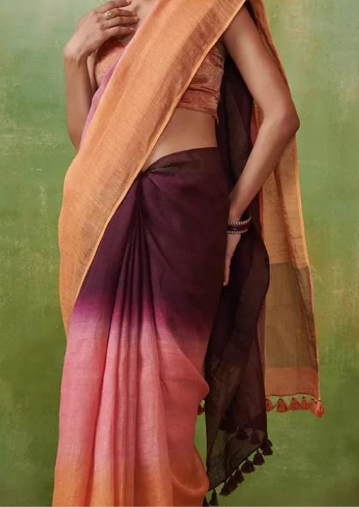 Pure tissue organza silk saree cream and red pink with allover zari we –  Prashanti Sarees